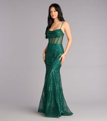 Phoebe Glitter Tulle Corset Formal Dress