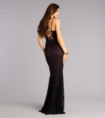 Ellianna Lace Cowl Neck Mermaid Dress