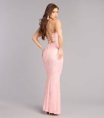 Clementine Sequin Bead Formal Dress