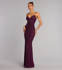 Skylar Rhinestone Tie Back Formal Dress