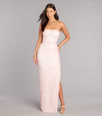 Alexis Sequin Column Formal Dress