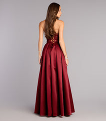 Miley Satin High Low A-Line Formal Dress