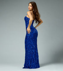 Sarai Mermaid Sequin Beaded Formal Dress