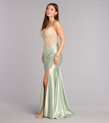 Devon Rhinestone Corset Formal Dress