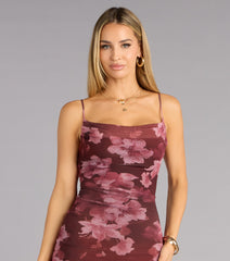 Quietly Captivating Floral Midi Dress