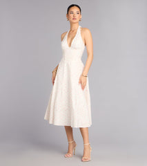 Brunch Bloom Floral Butterfly Midi Dress