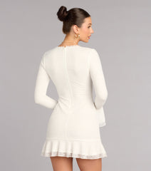Quiet Romance Lace Mini Dress