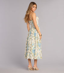 Garden Daydream Floral Midi Dress