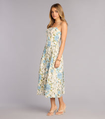 Garden Daydream Floral Midi Dress