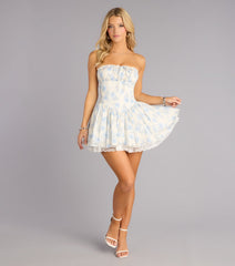 Pretty Please Floral Skater Dress