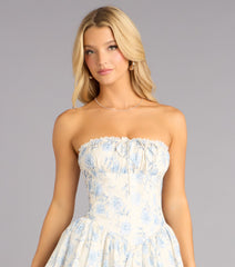 Pretty Please Floral Skater Dress