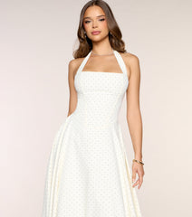 Picture Perfect Polka Dot Midi Dress