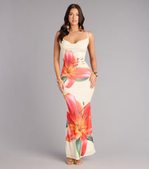 Vacation Booked Floral Maxi Dress