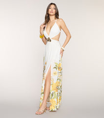 Getaway Ready Floral Print Maxi Dress