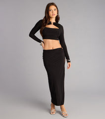 Cool Girl O-Ring Cutout Crop Top