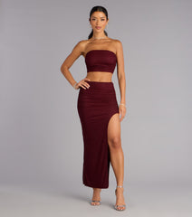Starlet Status Rhinestone Mesh Tube Top