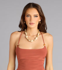 Effortless Chic Lace-Up Crop Top