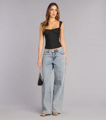 Flirty Upgrade Mesh Bustier Top