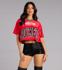 Ultra Game NBA Houston Rockets Crop Top