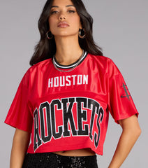 Ultra Game NBA Houston Rockets Crop Top