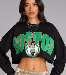 Ultra Game NBA Boston Celtics Crop Sweatshirt