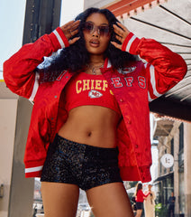 Ultra Game NFL Kansas City Chiefs Crop Tank Top