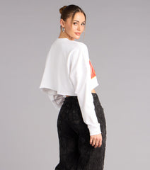 Ultra Game NFL Kansas City Chiefs Crop Sweatshirt