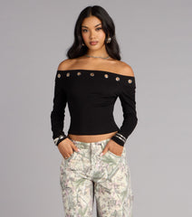 Effortless Chic Off-The-Shoulder Top