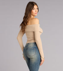 Saddle Chic Off Shoulder Top