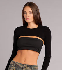 Everyday Layer Rib Knit Sweater Topper