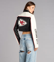 Ultra Game NFL Kansas City Chiefs Moto Jacket
