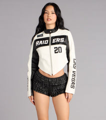 Ultra Game NFL Las Vegas Raiders Moto Jacket