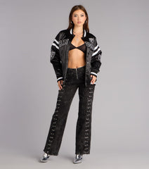 Ultra Game NFL Las Vegas Raiders Bomber Jacket