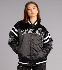 Ultra Game NFL Las Vegas Raiders Bomber Jacket