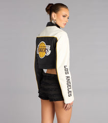 Ultra Game NBA Lakers Moto Jacket