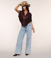 Cowgirl After Dark Fringe Topper