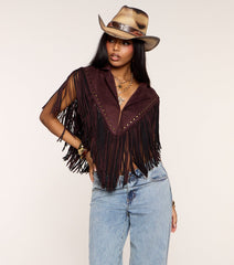 Cowgirl After Dark Fringe Topper
