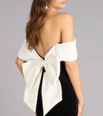 Polished Luxe Bow-Back Velvet Jumpsuit