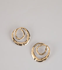 Double Take Statement Hoop Earrings