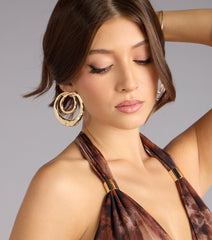 Double Take Statement Hoop Earrings