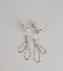 Triple Shine Earring Set