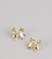 Flirty Duo Bow Stud Earrings