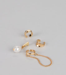 Pretty Pinned Four Pack Earrings