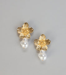 Blossom Kiss Floral Pearl Earrings