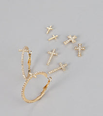 Rhinestone Faith Mini Earring Pack