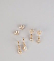Too Cute To Choose Earring Three Pack