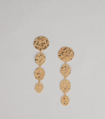 Statement Shine Circle Earrings