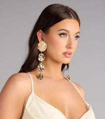 Statement Shine Circle Earrings