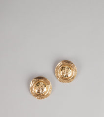 Liquid Glow Molten Wave Statement Earrings