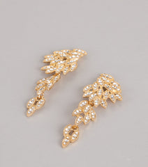 Statement Glow Rhinestone Angel Wing Earrings